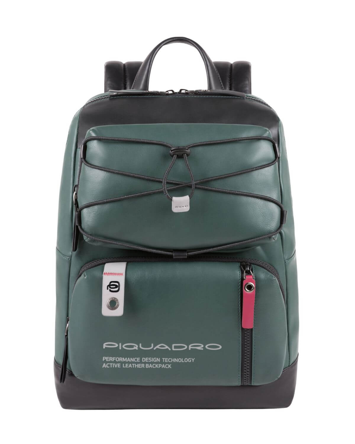 piquadro leather backpack