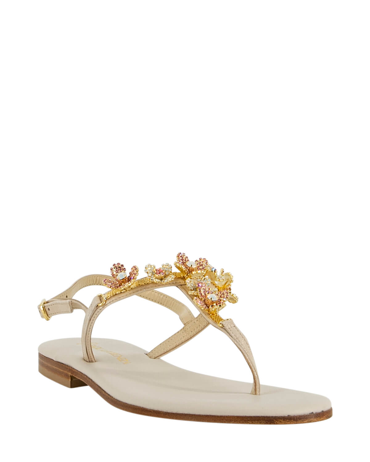 サンダル・ミュール PAOLA FIORENZA LRC3003 Sandals Infradito Con Strass Bronzo Scarpe estive con strass bronzo e azzurro di Paola Fiorenza